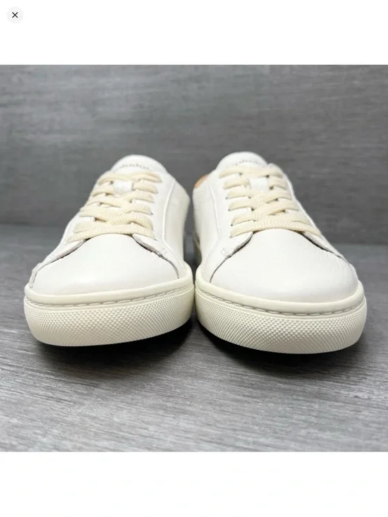 NEW Soludos The Ibiza Classic Sneaker White Tan Leather Women’s Shoe Size 7 New - Picture 5 of 11